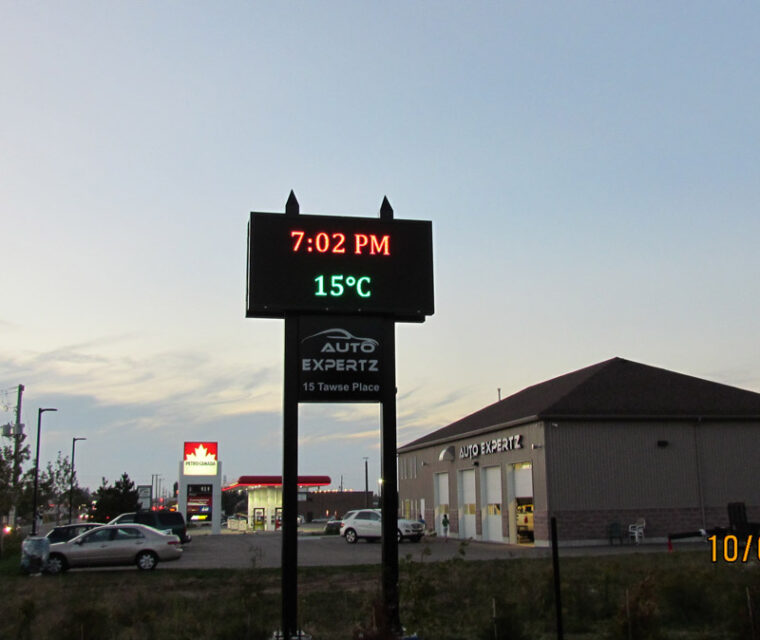 outdoor temp sign