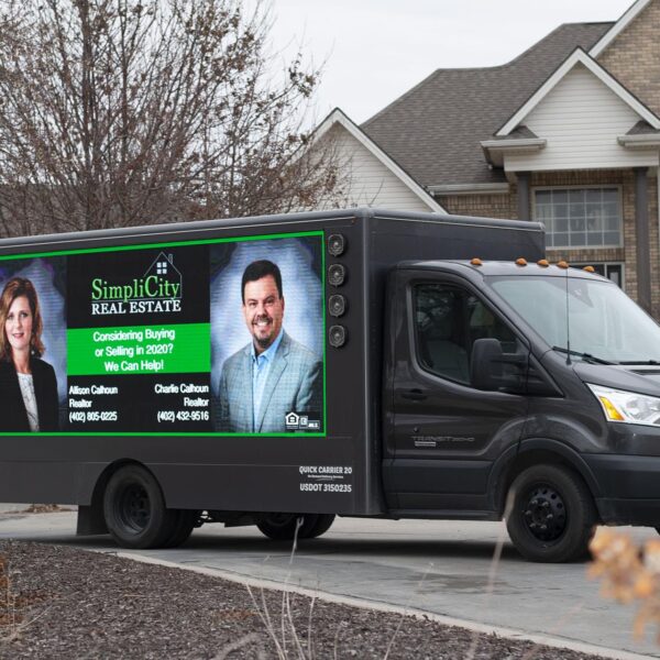 black truck led sign