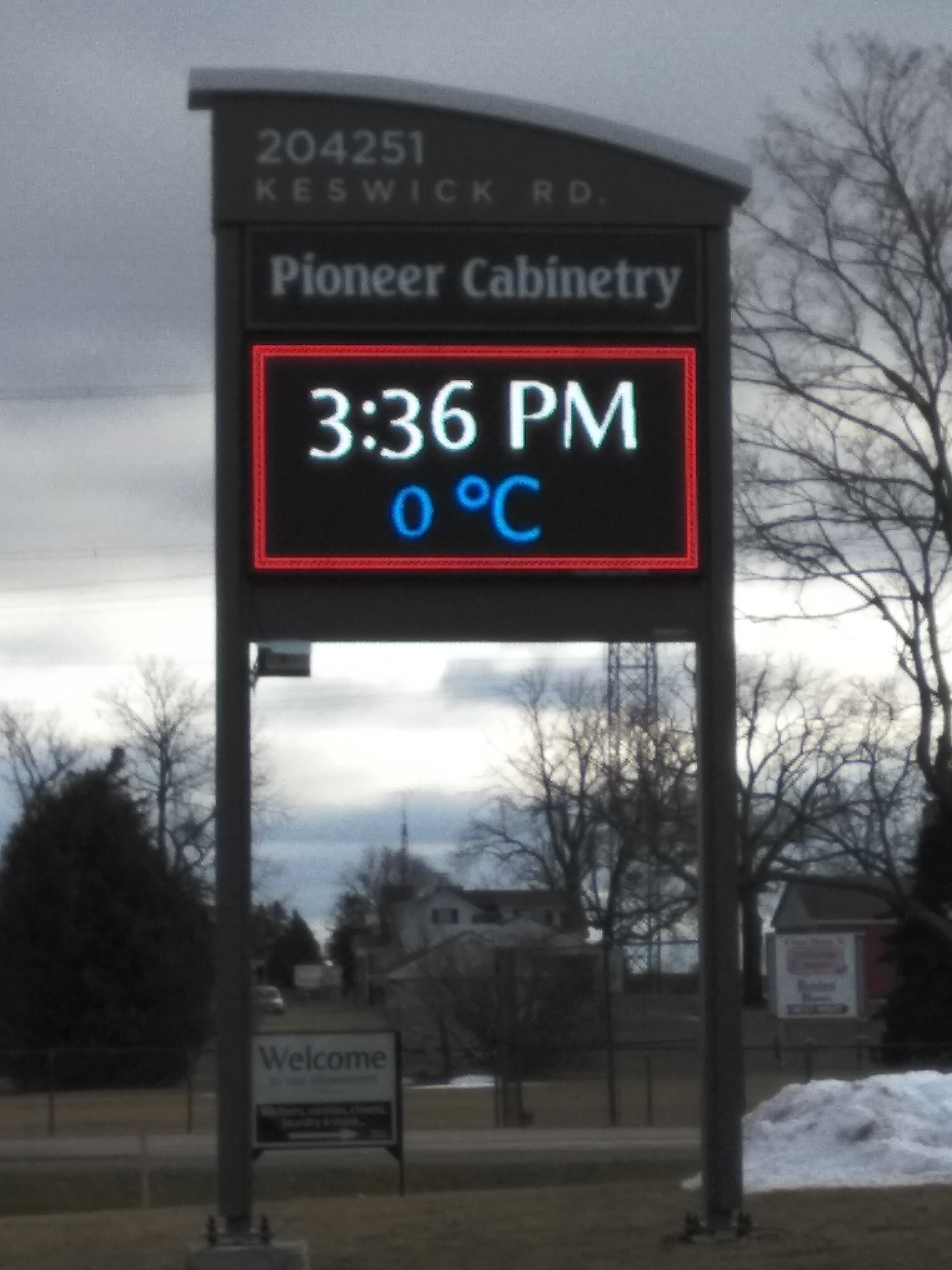 temperature sign