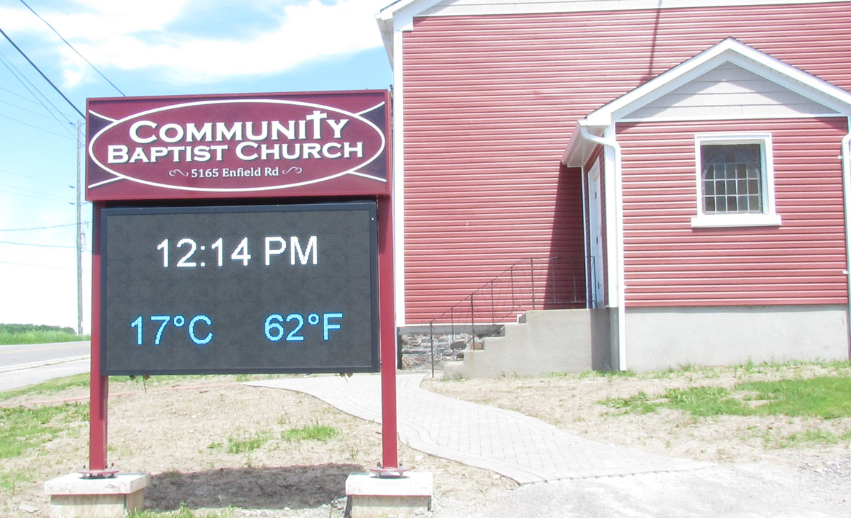 church time led sign