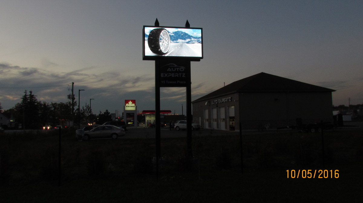 wheel promo led sign
