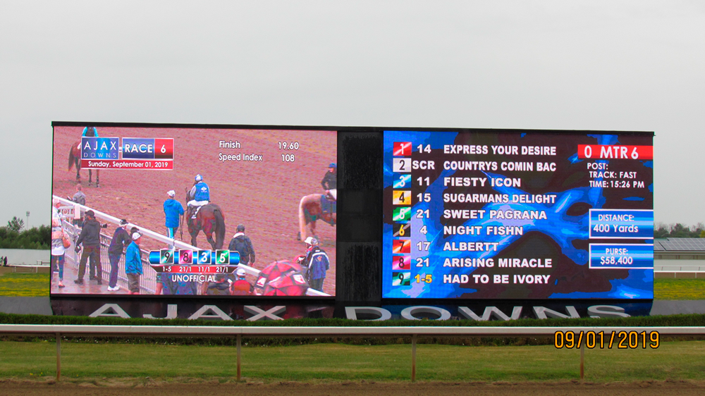 Large video wall sign