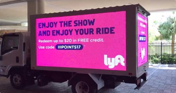 small truck led sign